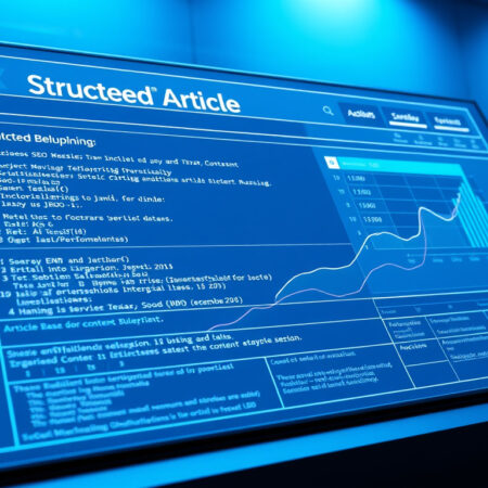 SEO-optimerad artikelplanering – Effektiv struktur med JSON-LD